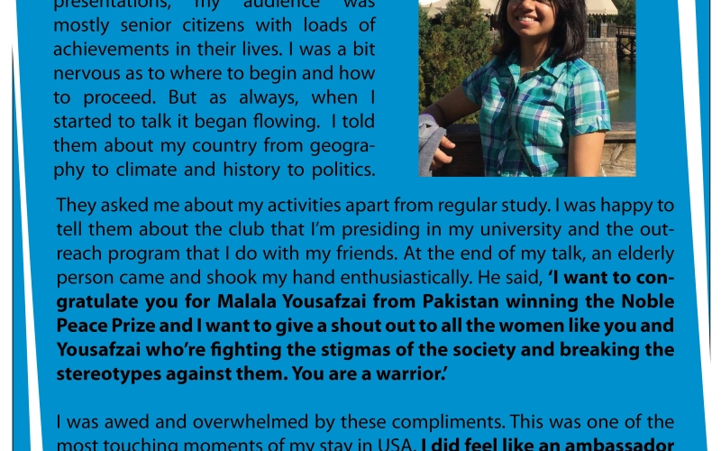 My Exchange Experience: Um-E-Salma Shares Her Thoughts