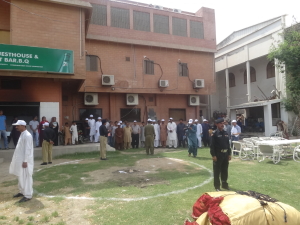 Safety training by Police in Nawabshah