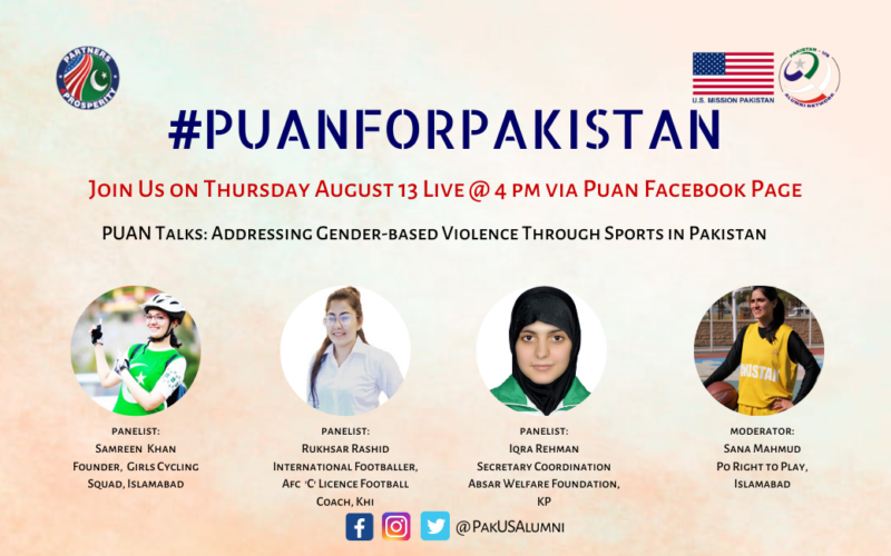 PUAN Talks: Session on Addressing Gender-Based Violence Through Sports in Pakistan