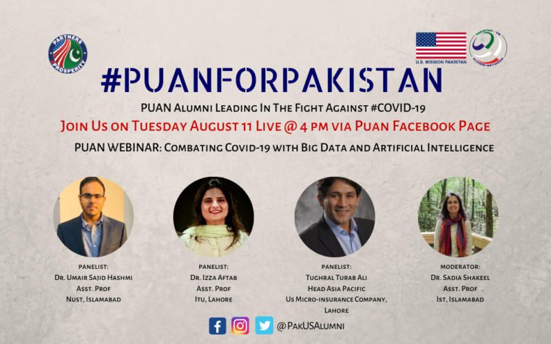 PUANforPakistan: Webinar on Combating COVID-19 with Big Data and Artificial Intelligence