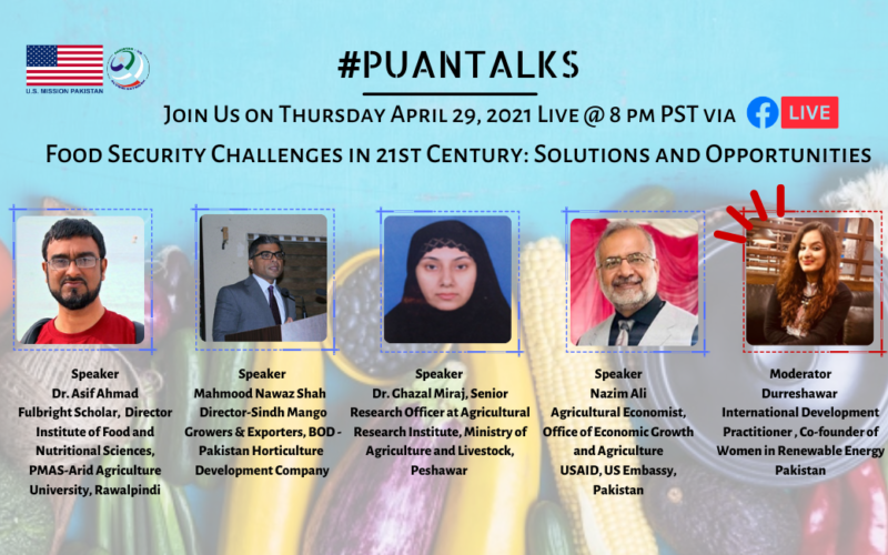 Upcoming PUAN Talk on Food Security Challenges in 21st Century