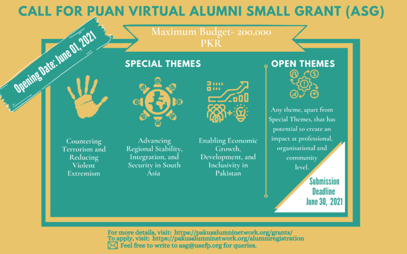 Call for PUAN Virtual Alumni Small Grant (ASG)