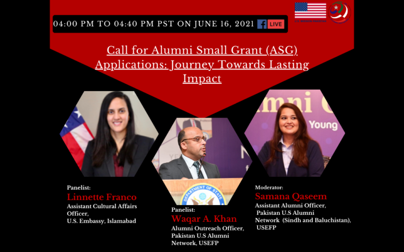 Live on ‘Call for Alumni Small Grant (ASG) Applications: Journey Towards Lasting Impact’