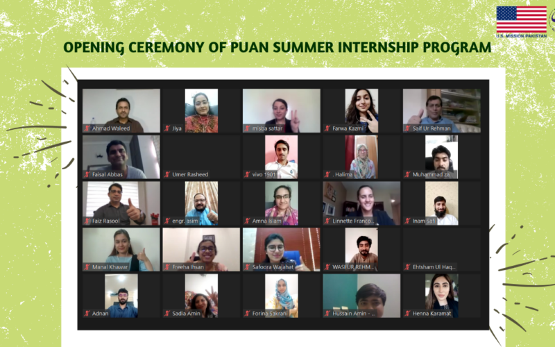 Opening Ceremony of PUAN Virtual Summer Internship Program-2021