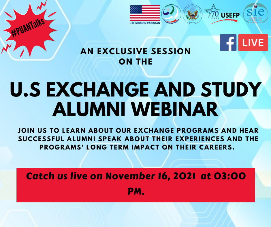U.S. Exchange and Study Alumni Webinar | Pakistan-U.S. Alumni Network