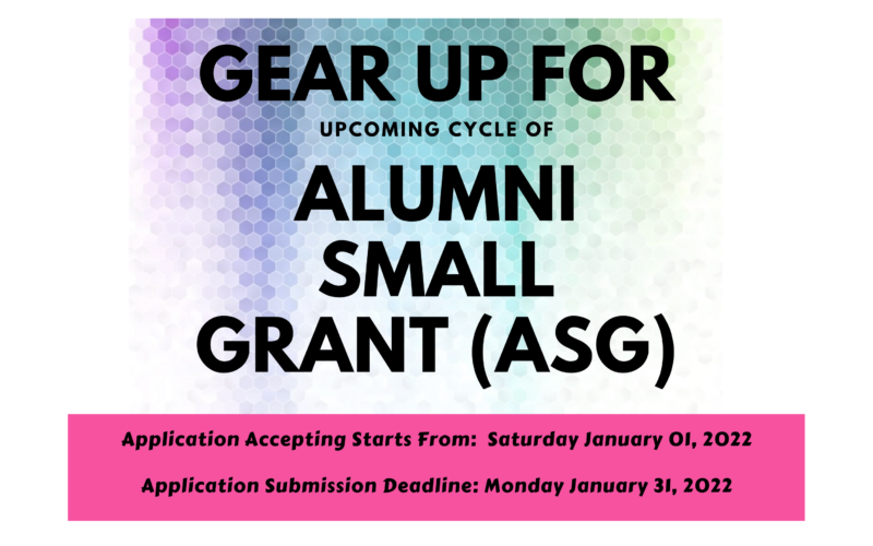 Gear Up for Upcoming Cycle of Alumni Small Grant