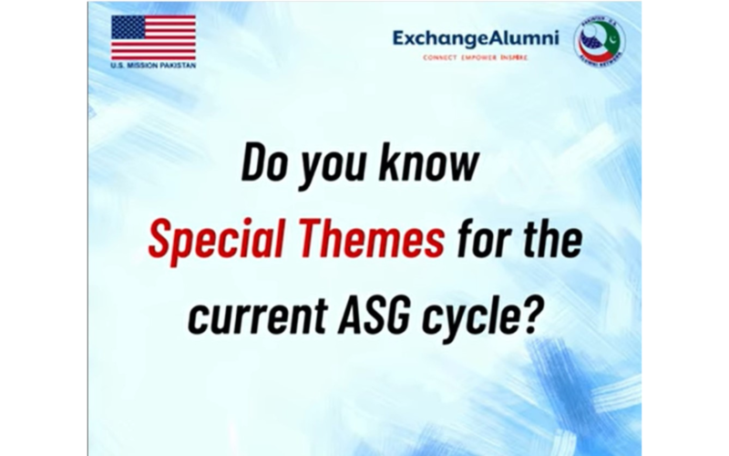 Special Themes for the Current ASG Cycle