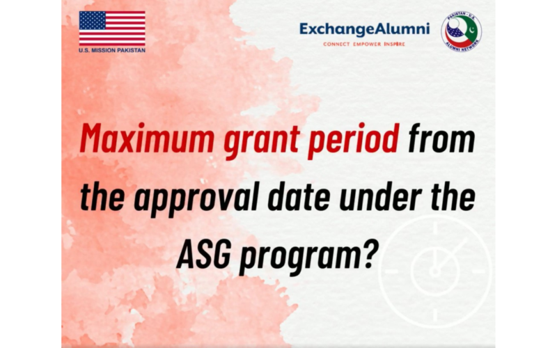 Maximum Grant Period Under ASG Program