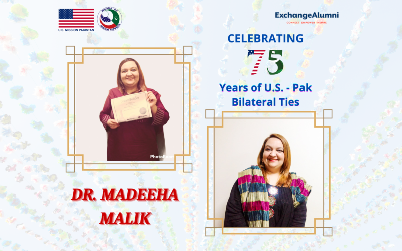 Dr. Madeeha Malik Appreciates Efforts of the U.S. Embassy for Women