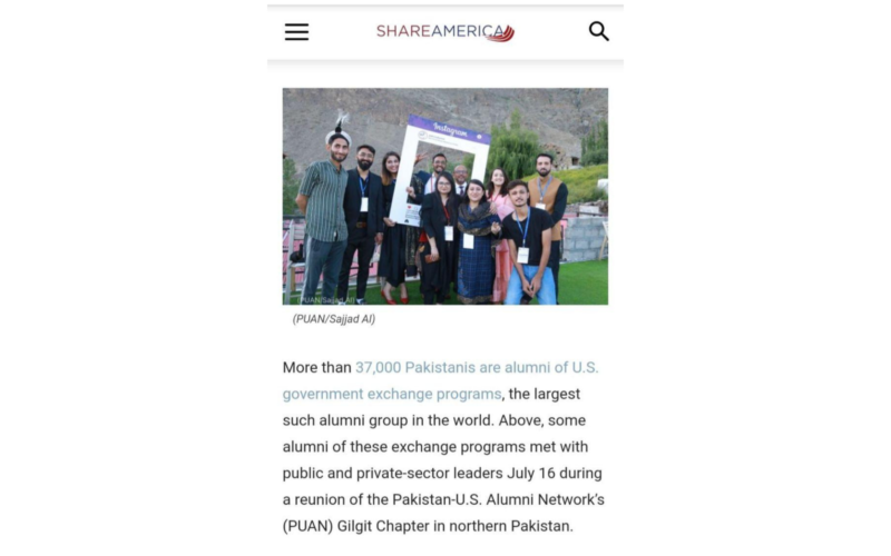 PUAN FEATURED in Share America