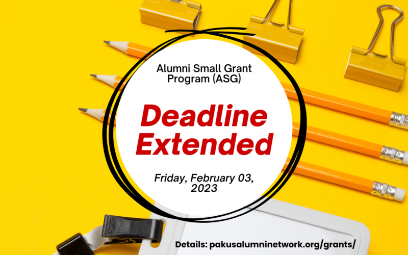 Deadline Extended for ASG Submission