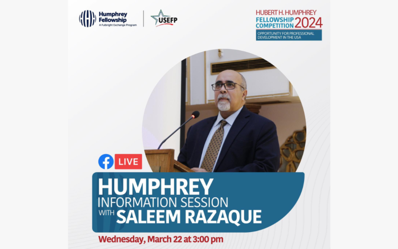 Join Facebook Live for Humphrey Program on March 22