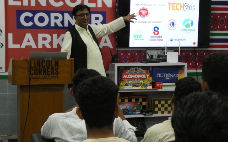 Empowering Minds: US-Exchange Program Opportunities Awareness Workshop in Larkana